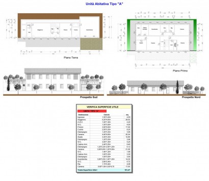 Piante/Prospetti unità A